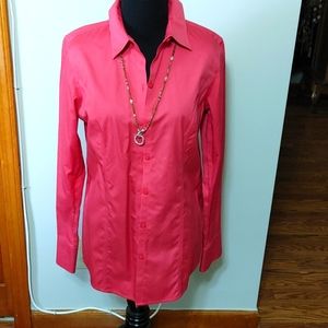 Chico size 0 long sleeve pink shirt